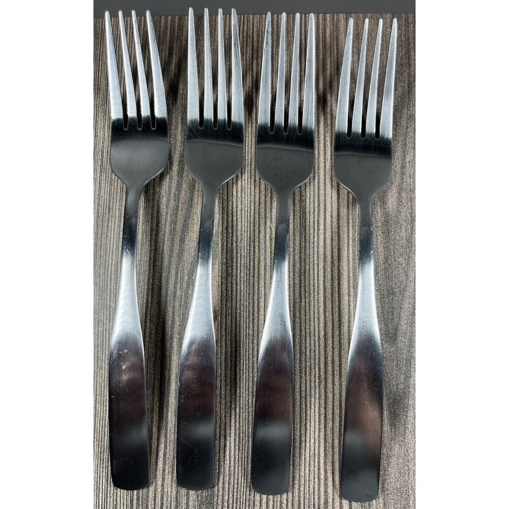 Cambridge Silversmiths Julie Stainless Steel Dinner Forks Set of 4 Silver 8"
